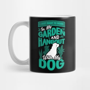 Gardening Dog Lover Gardener Gift Mug